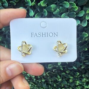 Gold and Silver Fashion Earrings